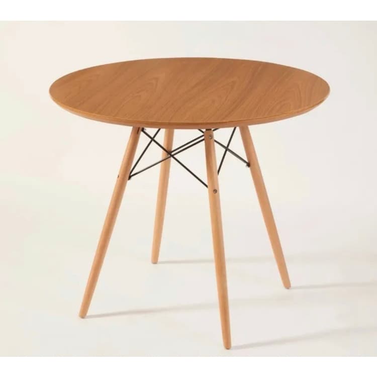 Mesa Eames Eiffel infantil base de madeira 60cm Freijo
