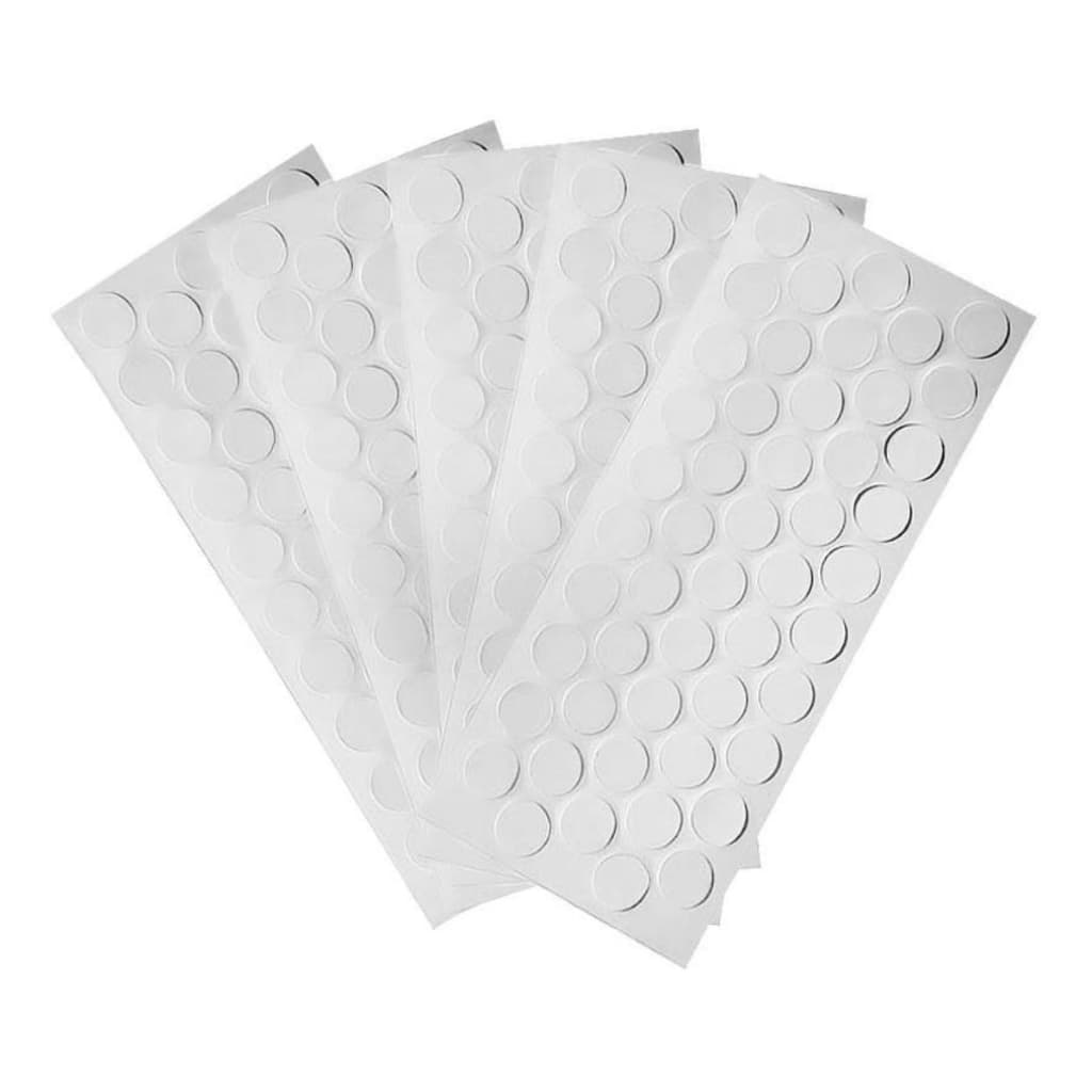 Tapa Furos Adesivos 13mm c/ 05 ou 10 cartelas (48 unidades p/ cartela) p/ móveis (BRANCO E PRETO)