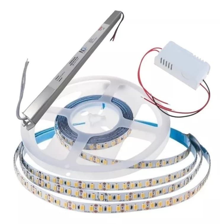 Fita Led 120 4000k + Driver Comando Voz Dimerizável+ Fonte