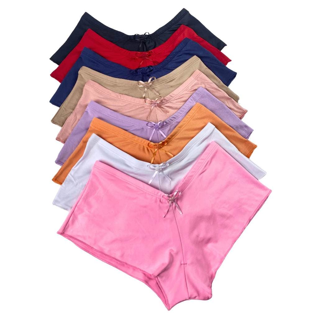 Kit C/ 5 Calcinha Box Shortinho Short Boxer Feminina Segunda Pele Confortável dia a dia