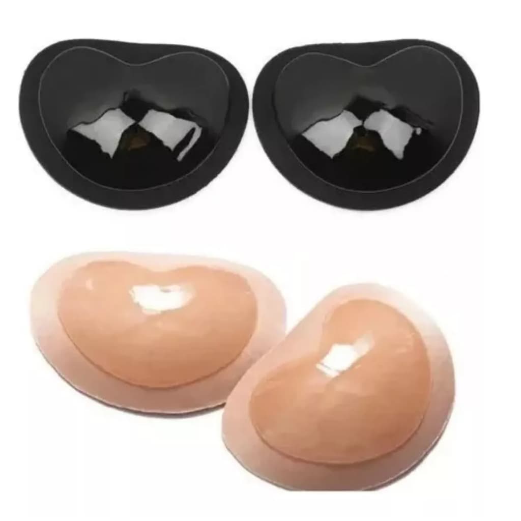2 Pares Bojo Bio Gel Aumenta, Levanta E Da Volume Nos Seios ( 1 Par Bege / 1 Par Preto )