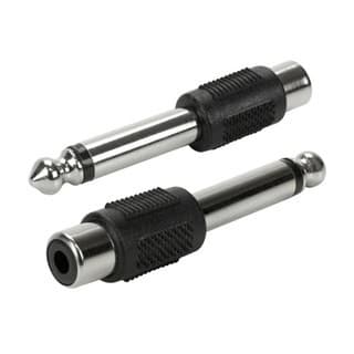 Adaptador P10 ( Macho ) X 1 Rca ( Fêmea )