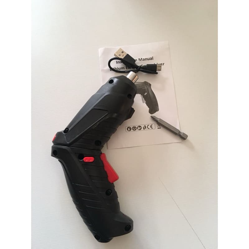 parafusadeira carregamento usb preta