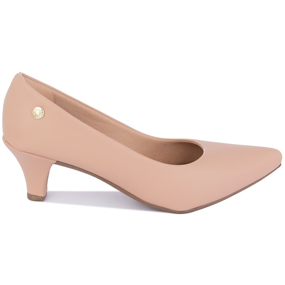 Sapato Scarpin Feminino Classico Salto Fino Sintetico 6cm