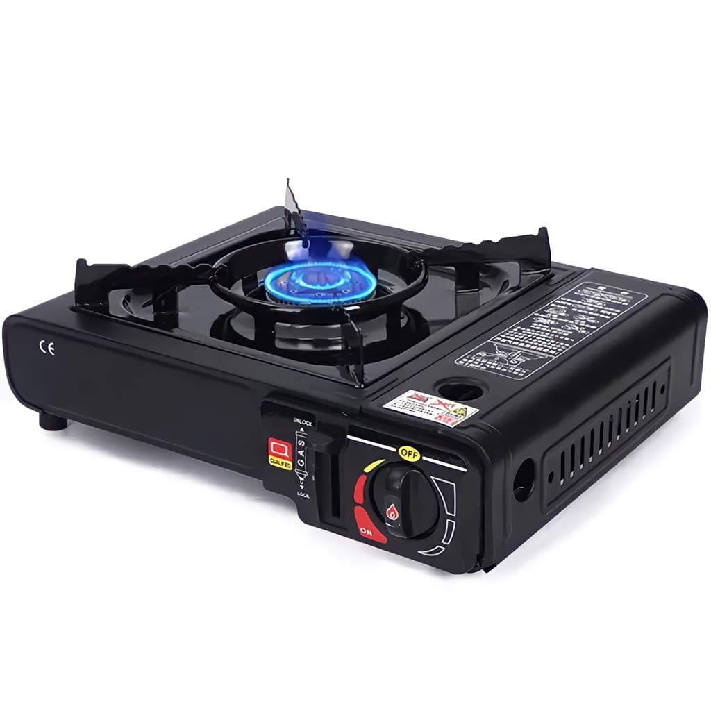 Fogão Portátil Fogareiro Cooktop Acampamento C/ Maleta + 01 Mimo Para Utilizar Seu Fogão