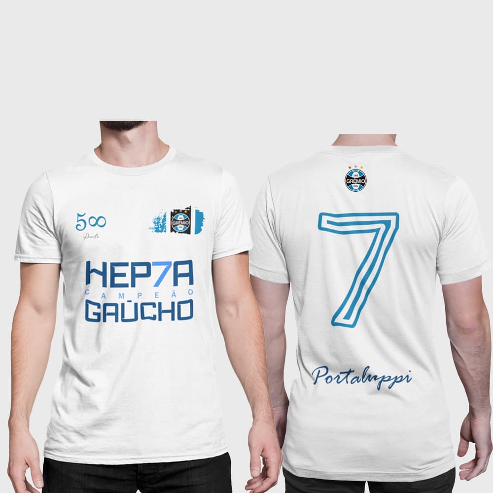 Camisa do Grêmio Campeão Gaúcho 2024 Hepta Campeão Renato Gaúcho