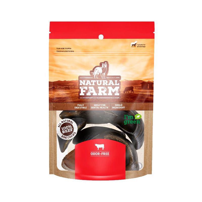 Osso Casco Bovino com 6 Unidades para Cães Natural Farm