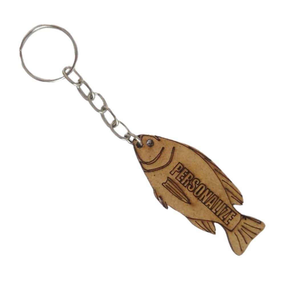 Kit Com 100 Chaveiros De Peixe Personalizado Lembrancinha Mdf