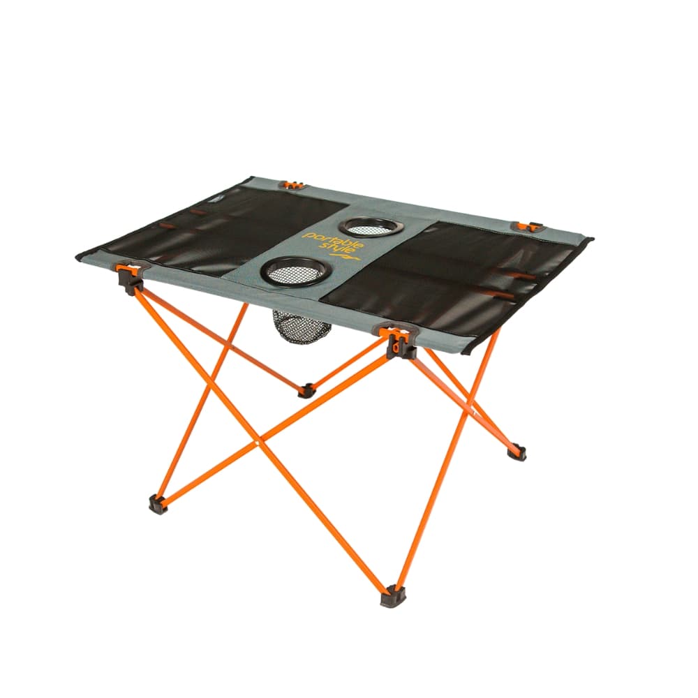 Mesa Camping Praia Dobrável Portátil Alumínio Ultraleve Resistente Porta Copos Portable Style