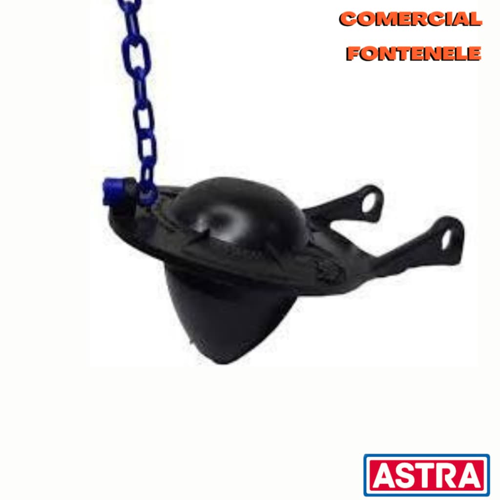 Obturador para Mecanismo de Saída para Caixa Acoplada Preto- ASTRA