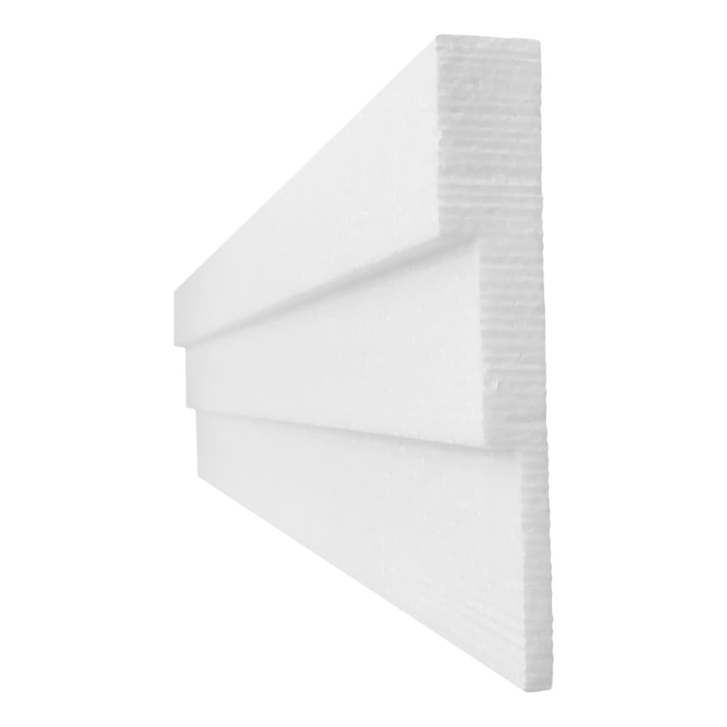 Moldura roda teto sanca isopor - decoração de teto - kit com 50 metros - 10 cm - Hobbyart Molduras - KUAD 10 3D