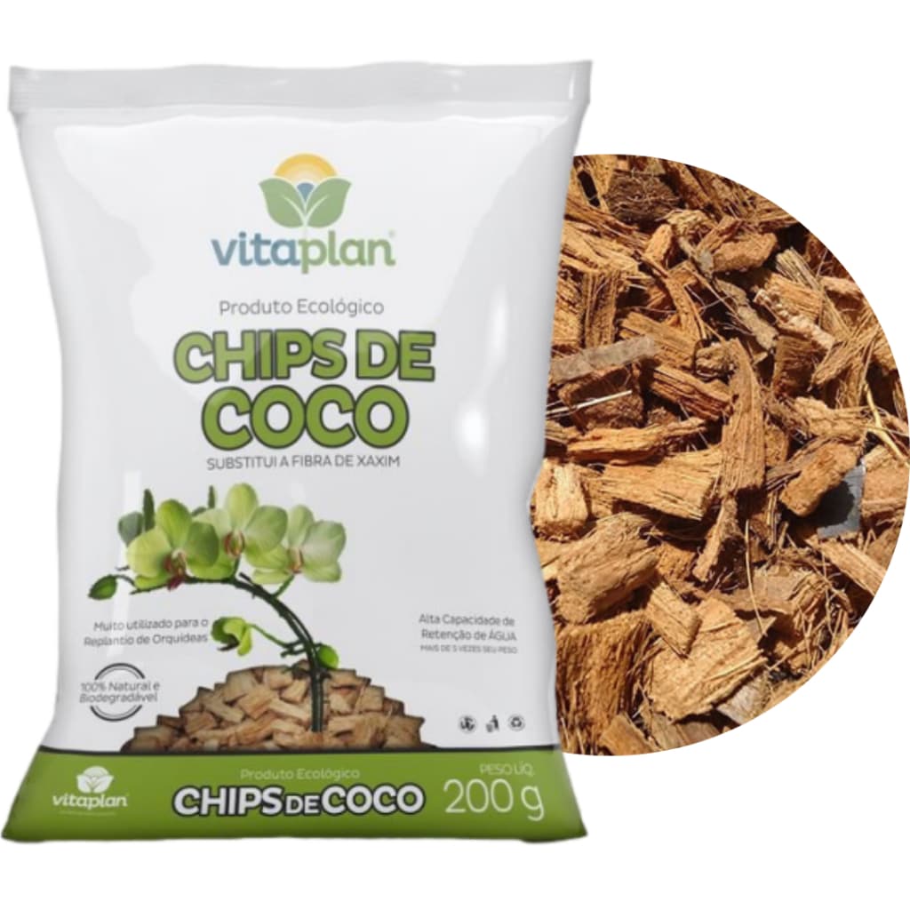 Substrato Chips De Coco 200gr - Vitaplan