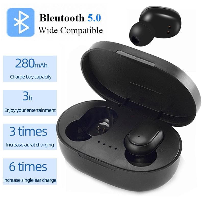TWS Fone De Ouvido Sem Fio Bluetooth 5.0 Estéreo Mini Fones Para Android Ios Smartphones A6S/E6S