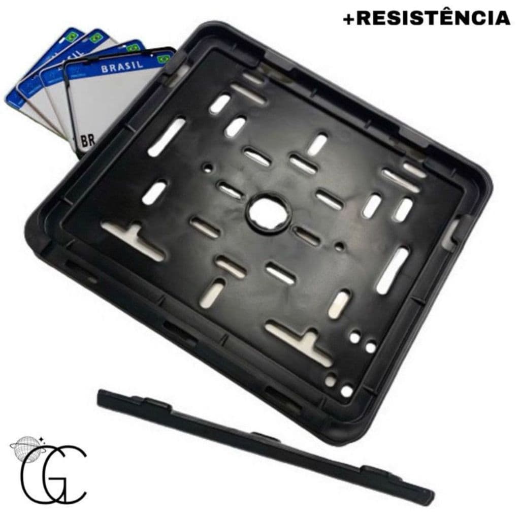 Suporte Protetor Moldura Placa Moto Padrão Mercosul