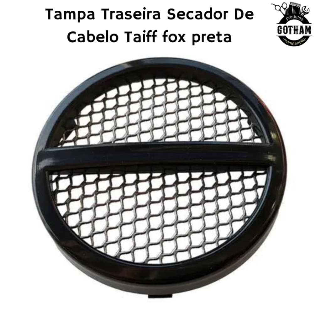 Tampa Traseira Secador De Cabelo Taiff fox preta