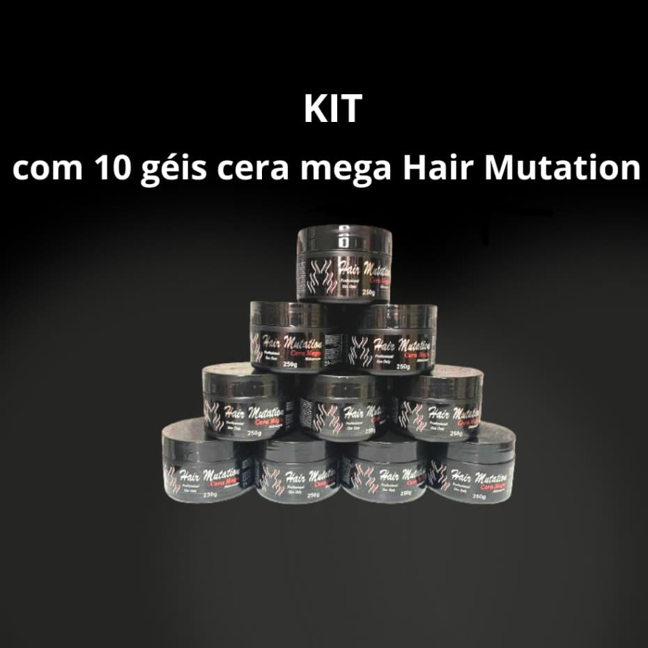 Kit com 10 géis cera mega Hair incolor Mutation de 250g - ENVIO IMEDIATOO!
