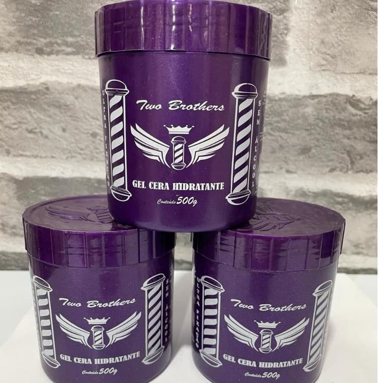 Kit com 3 gel cera hidratante two brothers 500g incolor sem álcool ENVIO IMEDIATO