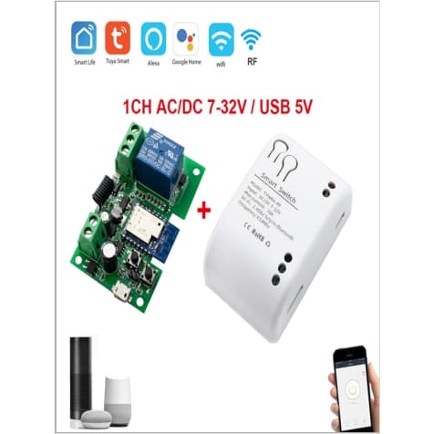 Módulo tipo Sonoff  Pulso abrir Portão Wifi - abrir portão com alexa / google home ou pelo aplicativo