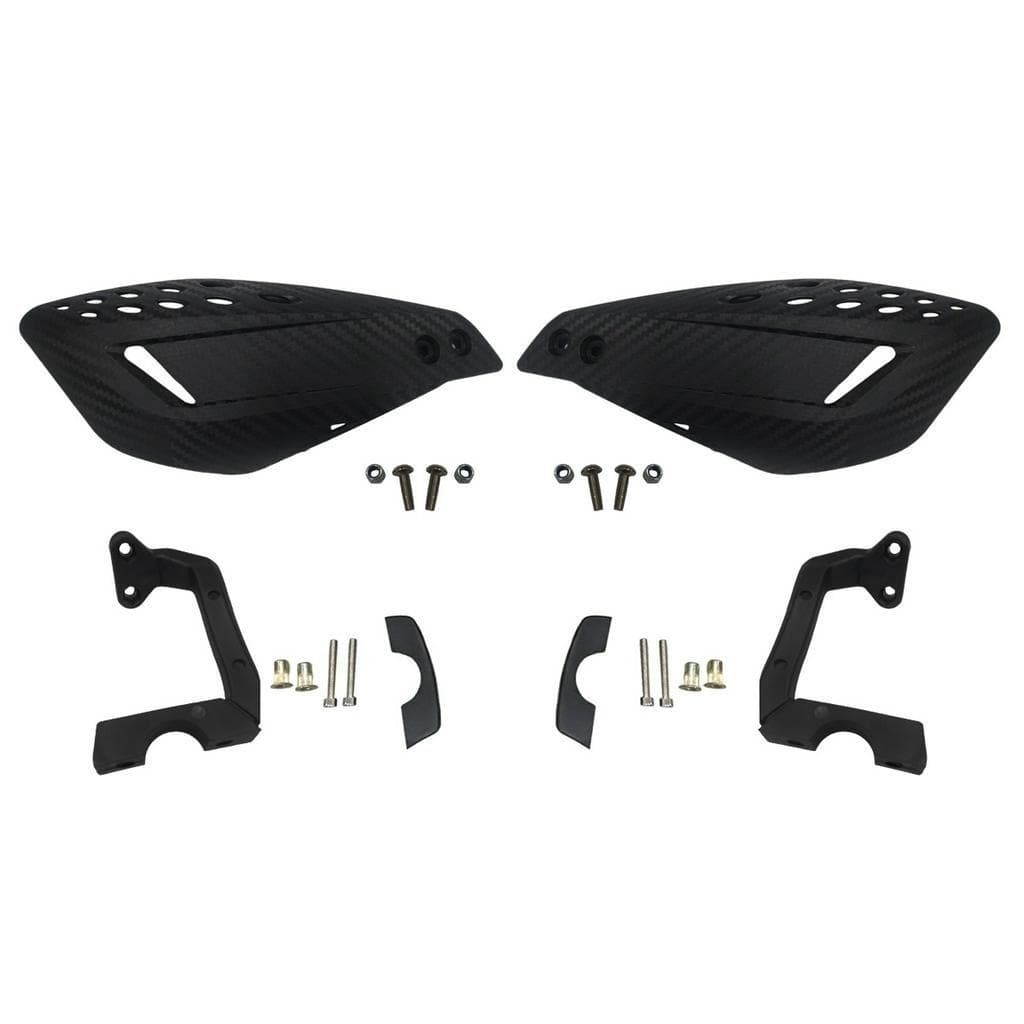 Protetor Mão Modelo Vector Moto Preto Manopla Punho Nylon Kit Com 2 Universal Guidão 22mm