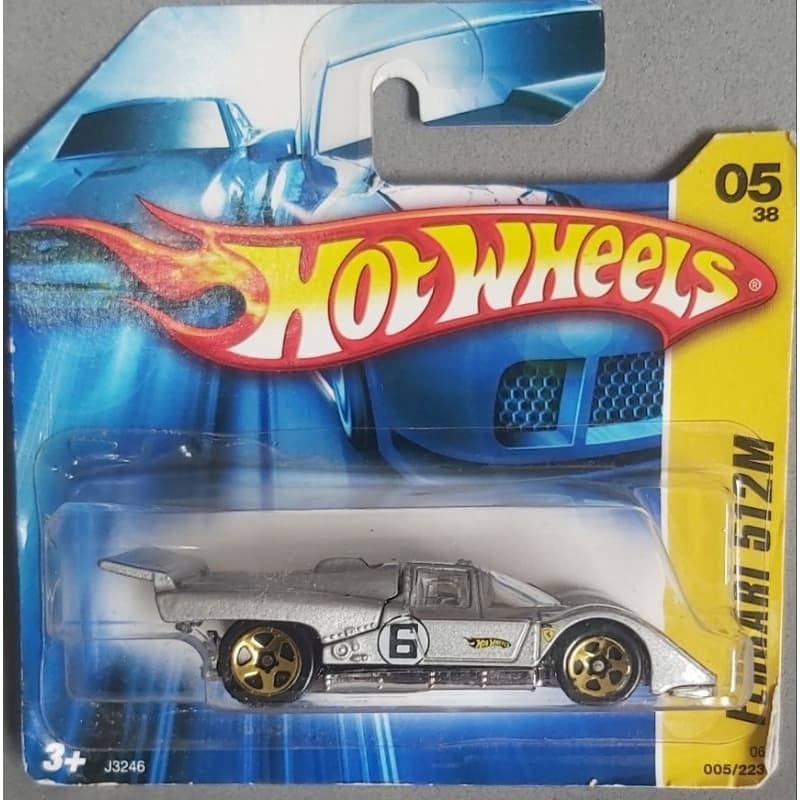 FERRARI 512M VARIAÇÃO PRATA LACRADO NA CARTELA ESCALA 1.64 TAMANHO 7CM HOT WHEELS COLEÇÃO ANTIGA