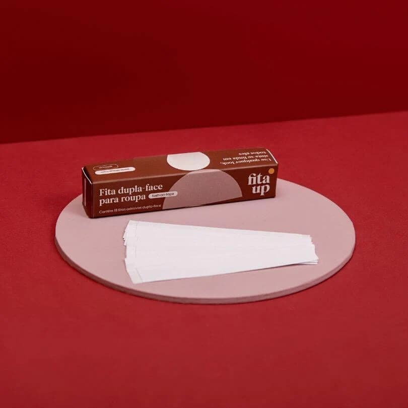 Kit 18 Fitas Adesivas Transparentes Antiderrapantes Dupla Face Vestimenta Adesivos Anti-Exposição Fita UP
