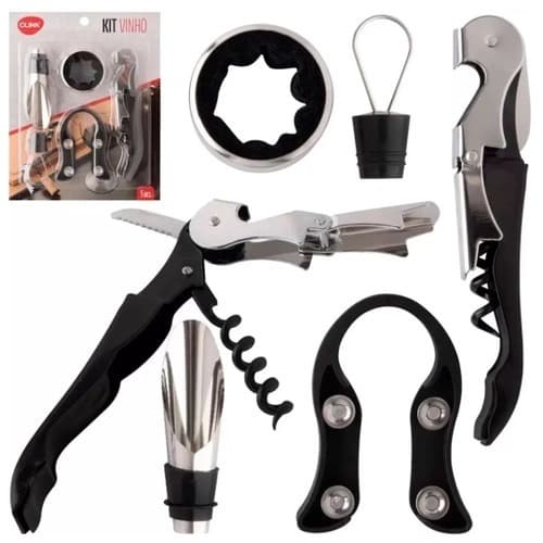 Kit para Vinho com 5 Peças