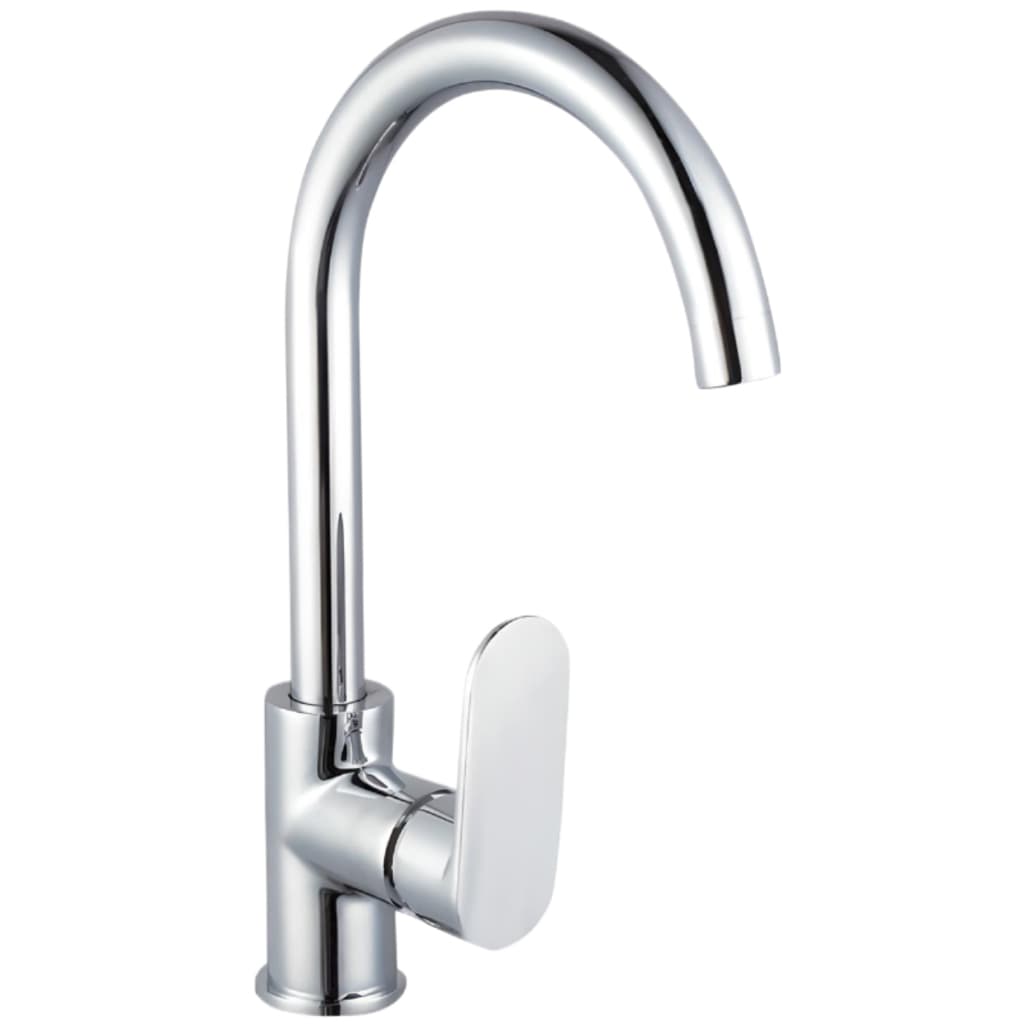 Torneira de Cozinha Gourmet em Cobre Cromada Brilhante Monocomando Bica Média