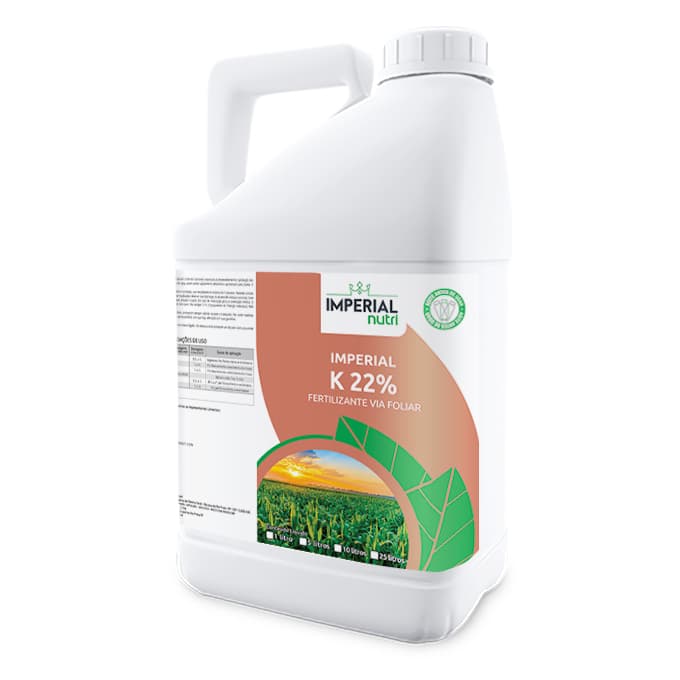 Fertilizante Foliar K22% Adubo Para Crescimento Frutos - 5 litros - Imperial Nutri