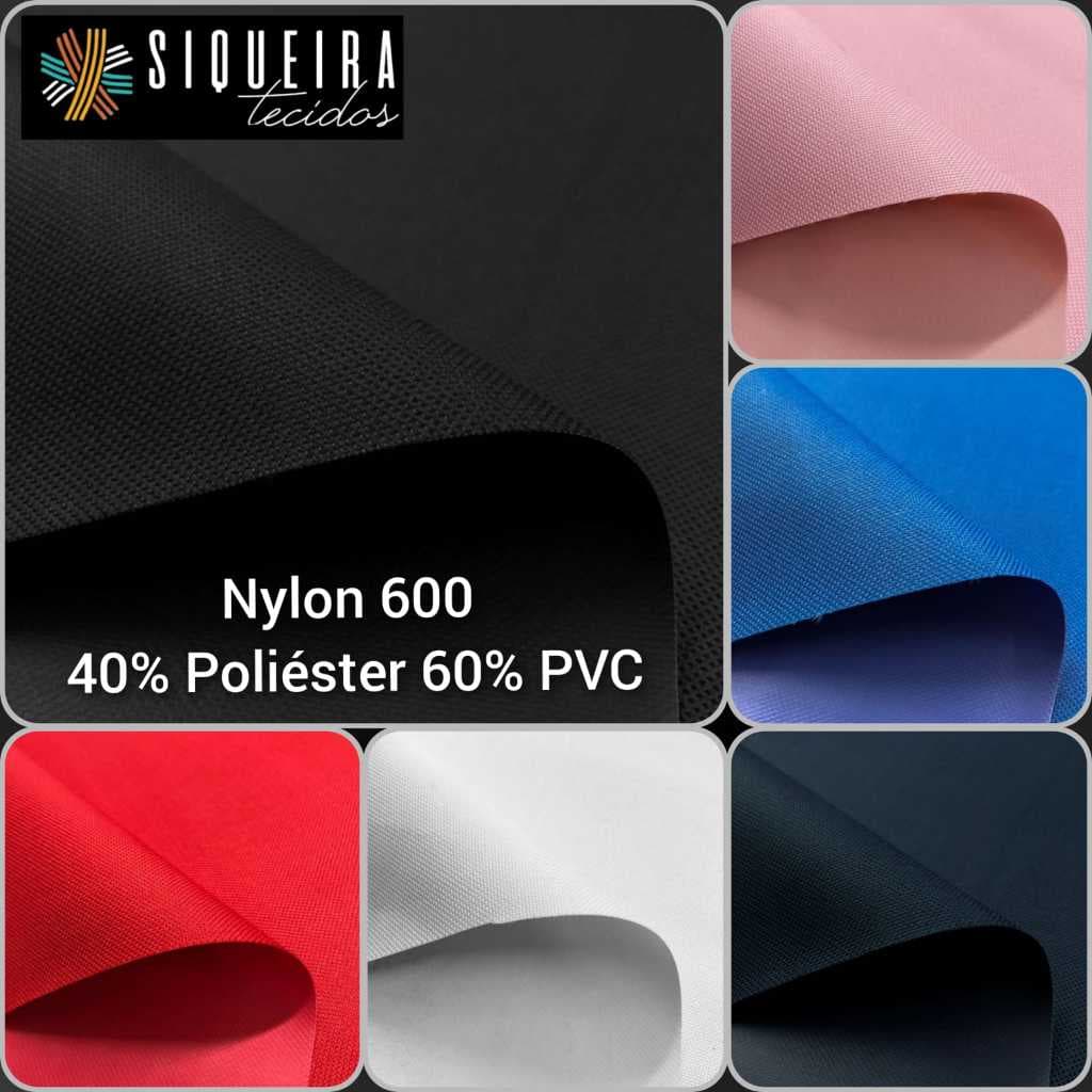 Nylon 600 Impermeável ( 40% Poliéster 60% PVC) .revestimento plastificado em PVC,  Nylon 600.