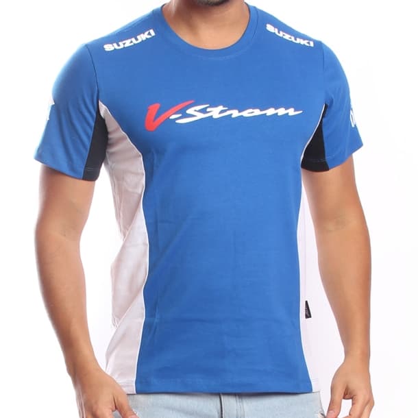 Camiseta Allboy Suzuki V Strom Vstrom Azul