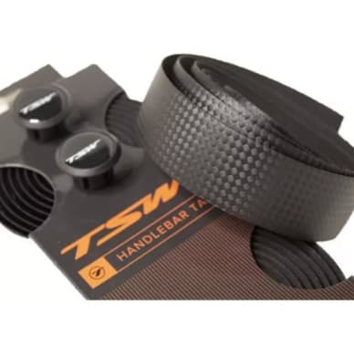 2 Fitas Guidão Preta Tsw Slim Fita Grip Bicicleta Road Speed