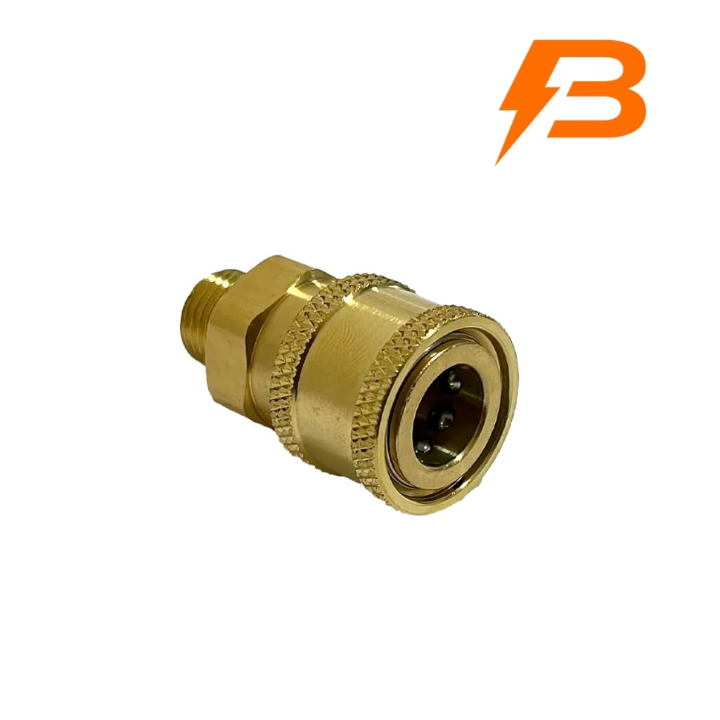 Bico Engate Rápido 1/4' Snow Foam Lavadora Alta Pressão 1/4' BSP Latão