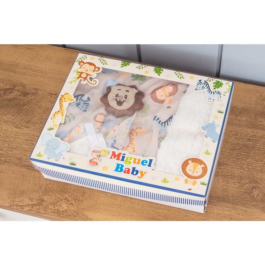 Kit Cobertor + Naninha com Prendedor de Chupeta Para Bebê presente edredom dupla face quentinho