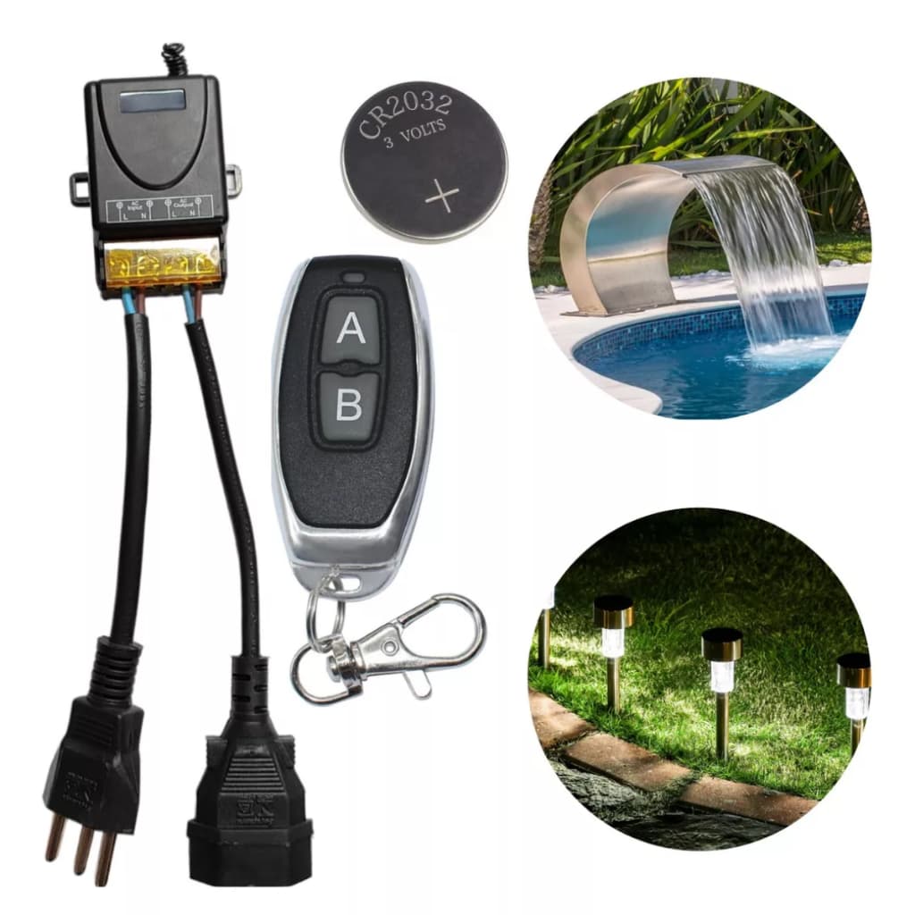 Interruptor Com Controle Remoto Completo Com Cabo 30a