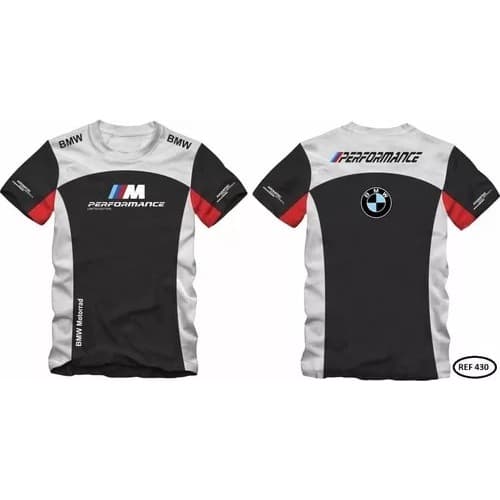 Camiseta Bmw C/ Recorte Preto Allboy