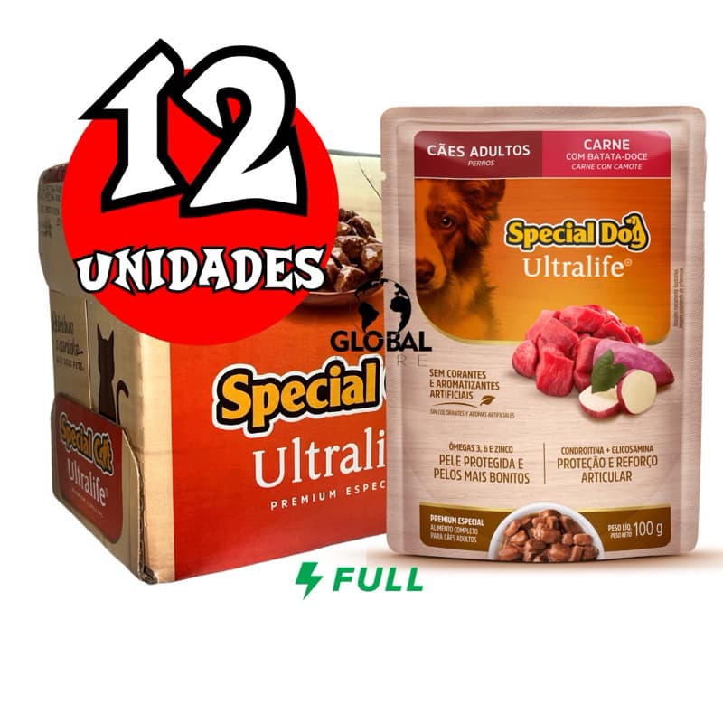 Sache Special Dog Ração Umida para cachorro caixa lacrada com 12 unidades 100g - escolha o sabor para caes