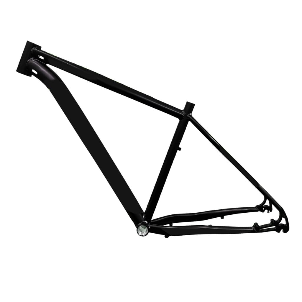 Quadro de bicicleta aro 29 Cabeamento interno MTB Aluminio todo preto sem Adesivo com Freio a Disco