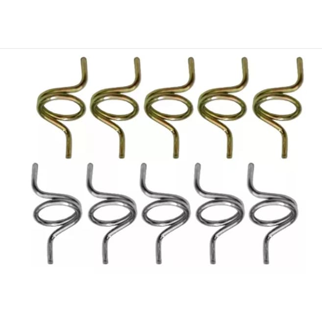 Kit com 10 Molas da Fechadura da Porta - Linhas - Volks/Ford/Fiat - Corsa - Palio - Fiesta - Ecosport - Meriva - Ford Ká