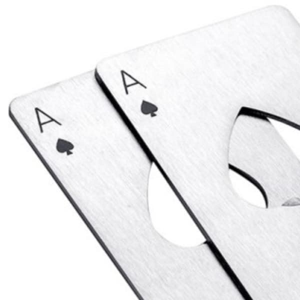 5 Unidade Abridor De Garrafa Formato Carta De Baralho De Espadas Poker Carta Baralho
