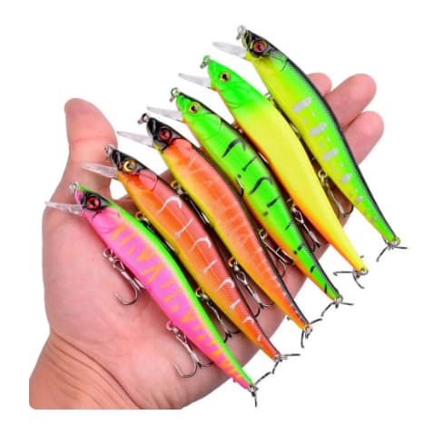 ISCA ARTIFICIAL MEIA ÁGUA 12CM 14GR PARA TUCUNARÉ / TRAÍRA / DOURADO / CACHORRA / PIRARUCU