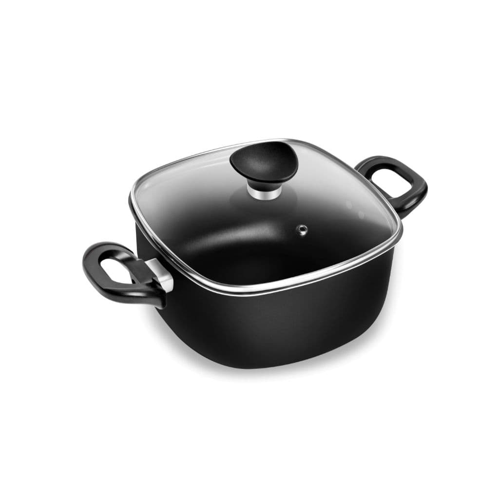 Panela/Caçarola Quadrada Patolux N°17 Antiaderente Preto