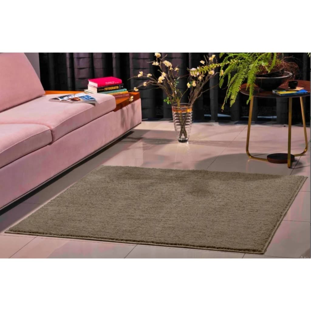 Tapete Quadrado 1,00 X 1,00 Classic Sala Quarto Moderno Pelo Pequeno 100% Antiderrapante Oasis