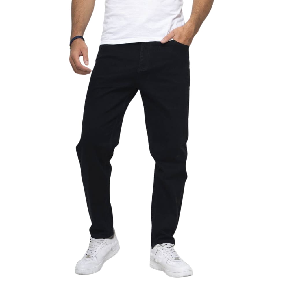 Calça Jeans Preta Masculina Slim Elastano Lycra Premium