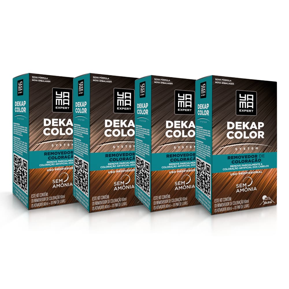 Dekapcolor Removedor de Coloração Yamá 120ml C/4 Unidades