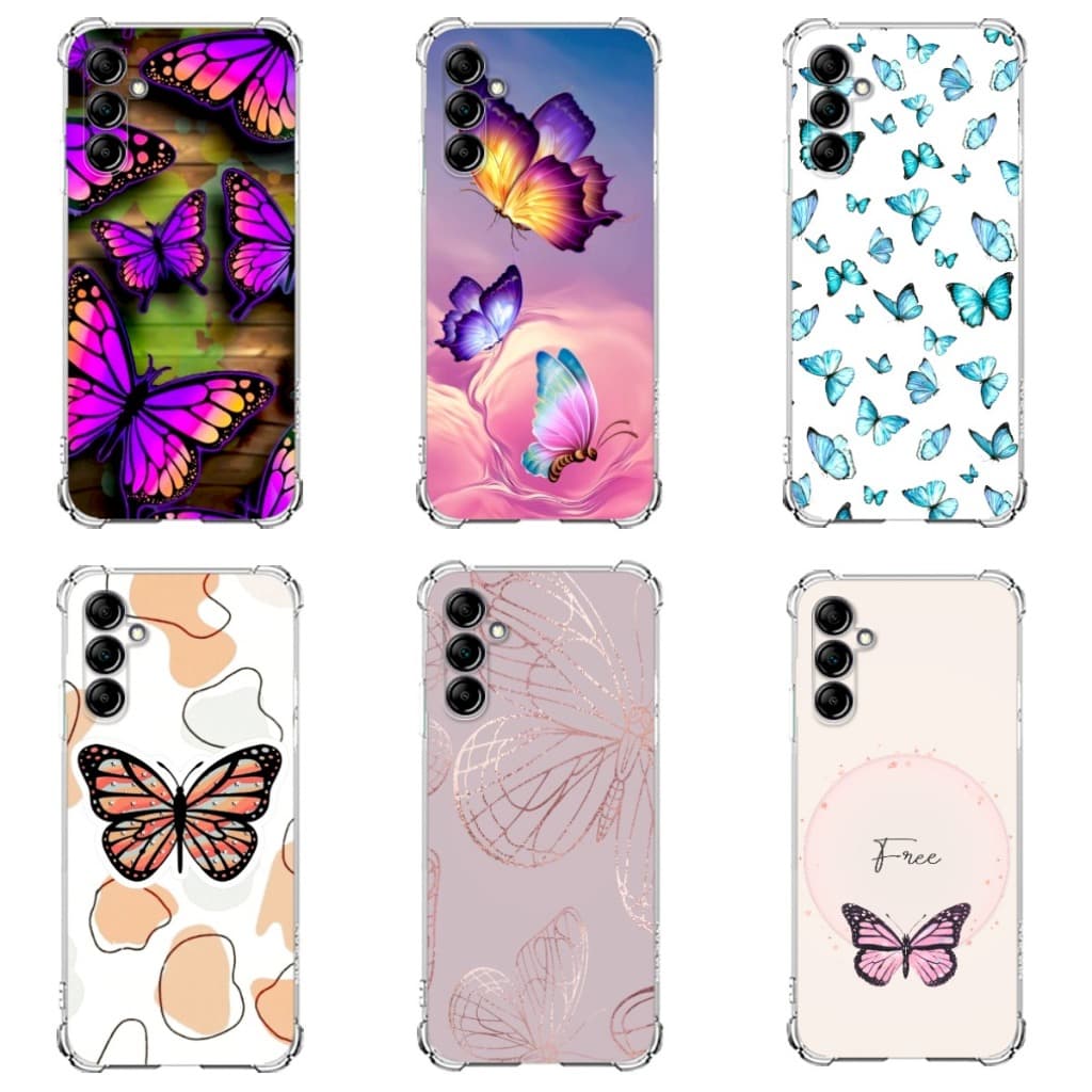 CAPA TPU DESENHOS BORBOLETAS CAPINHA CASE A15 , A25 , A35 E A55