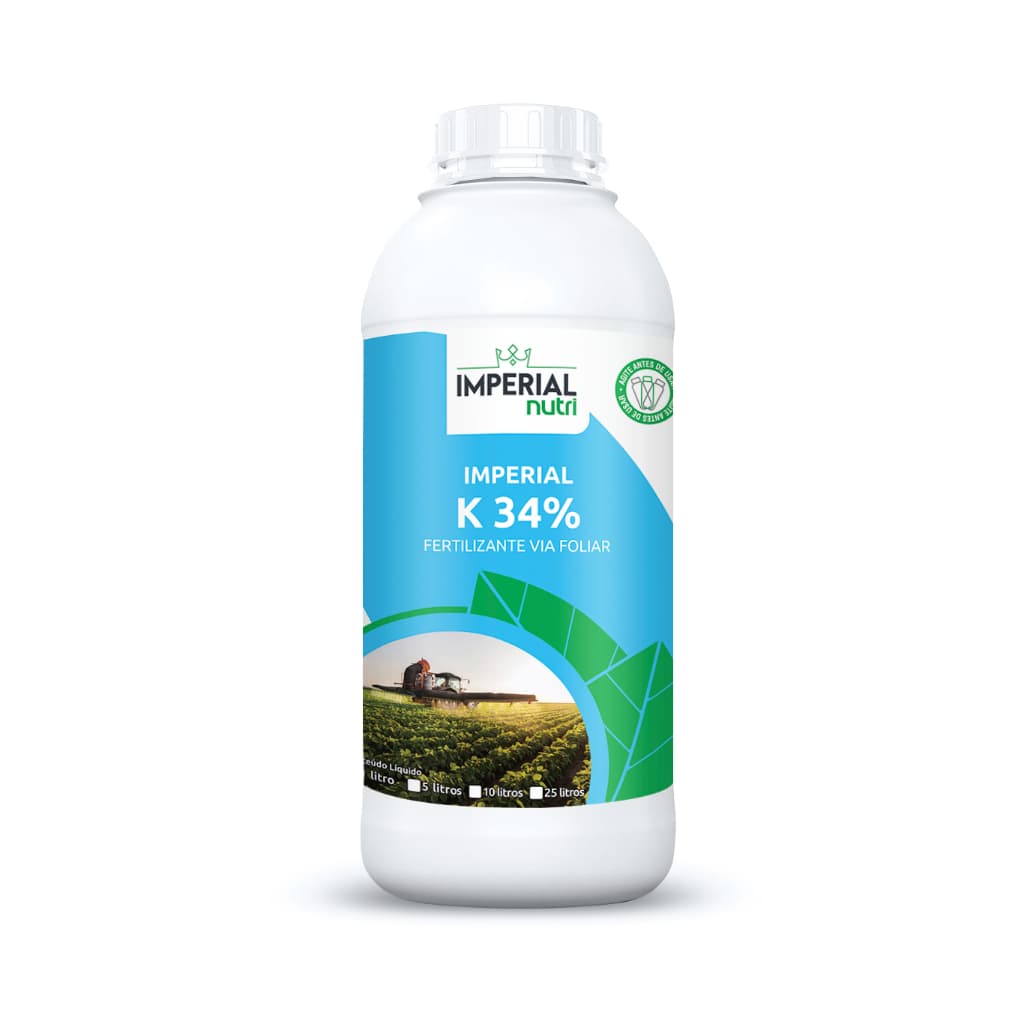 Adubo Foliar Carbonato De Potássio K34% - Aumento Frutos - 1 litro - Imperial Nutri