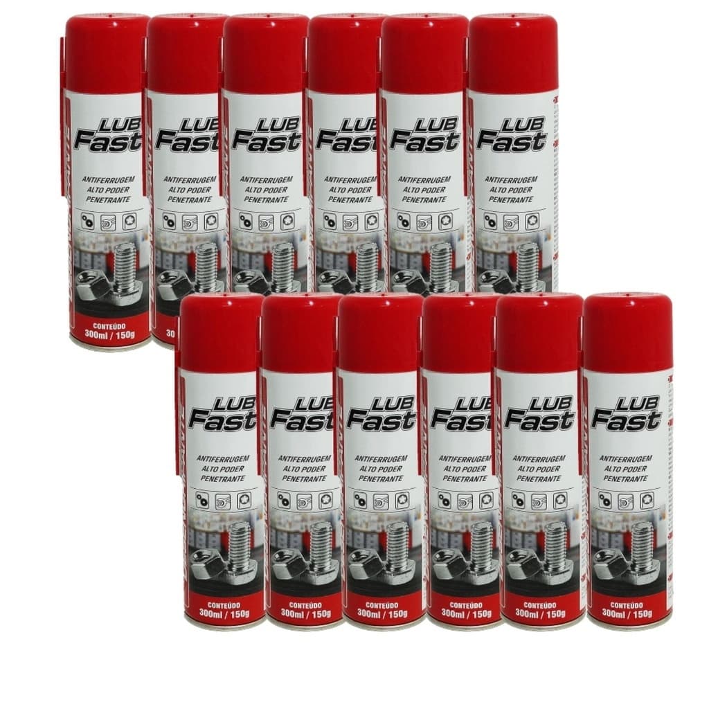 KIT COM 02 DESENGRIPANTE LUB-FAST