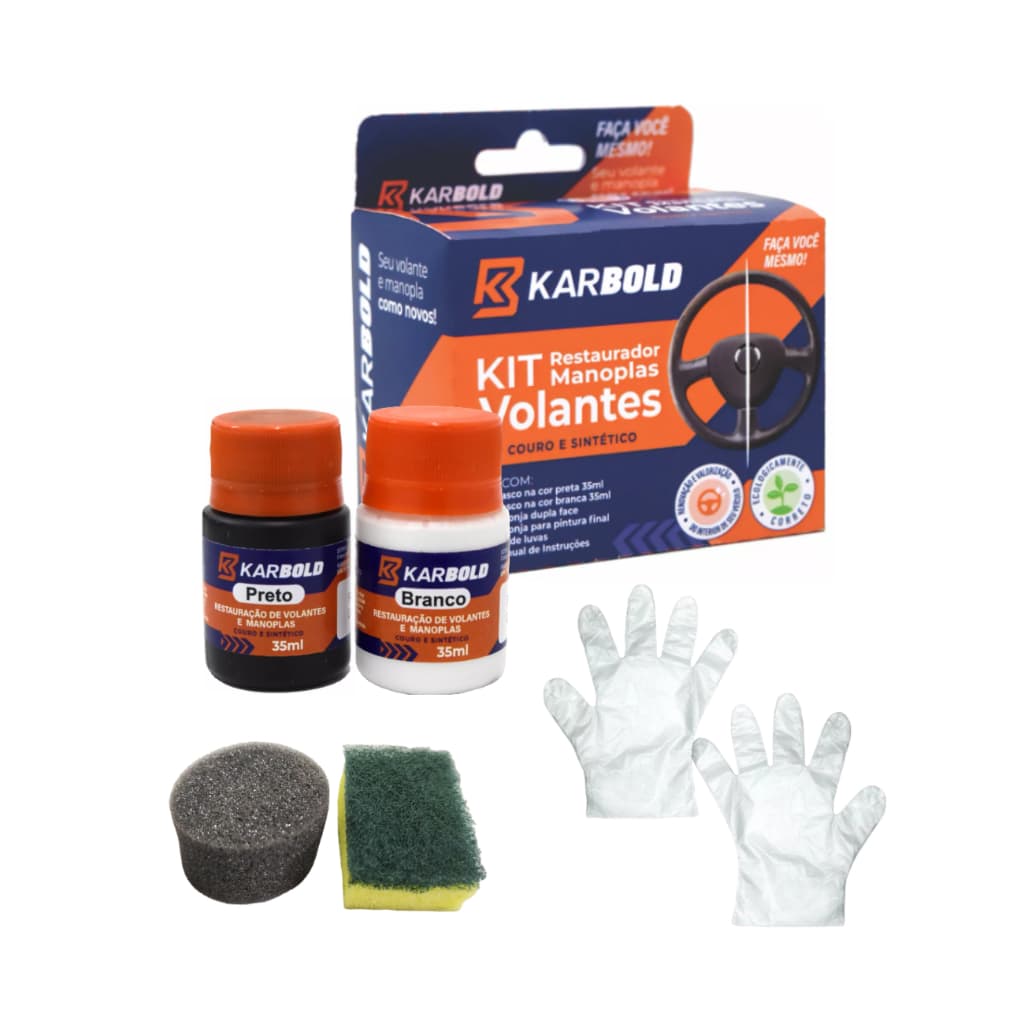 Kit Restaurador Para Volante E Manopla Karbold