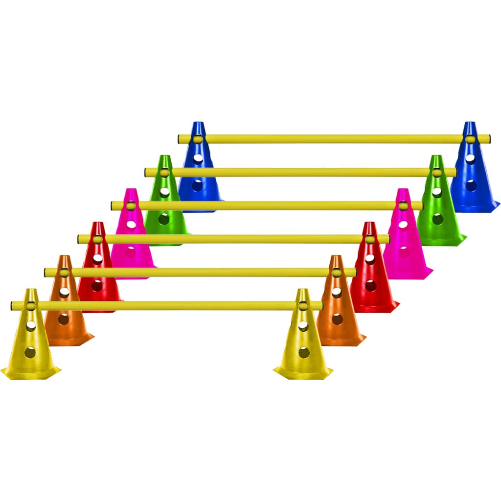 Cones Com Barreira Agilidade - 2 Cones + 1 Barreira