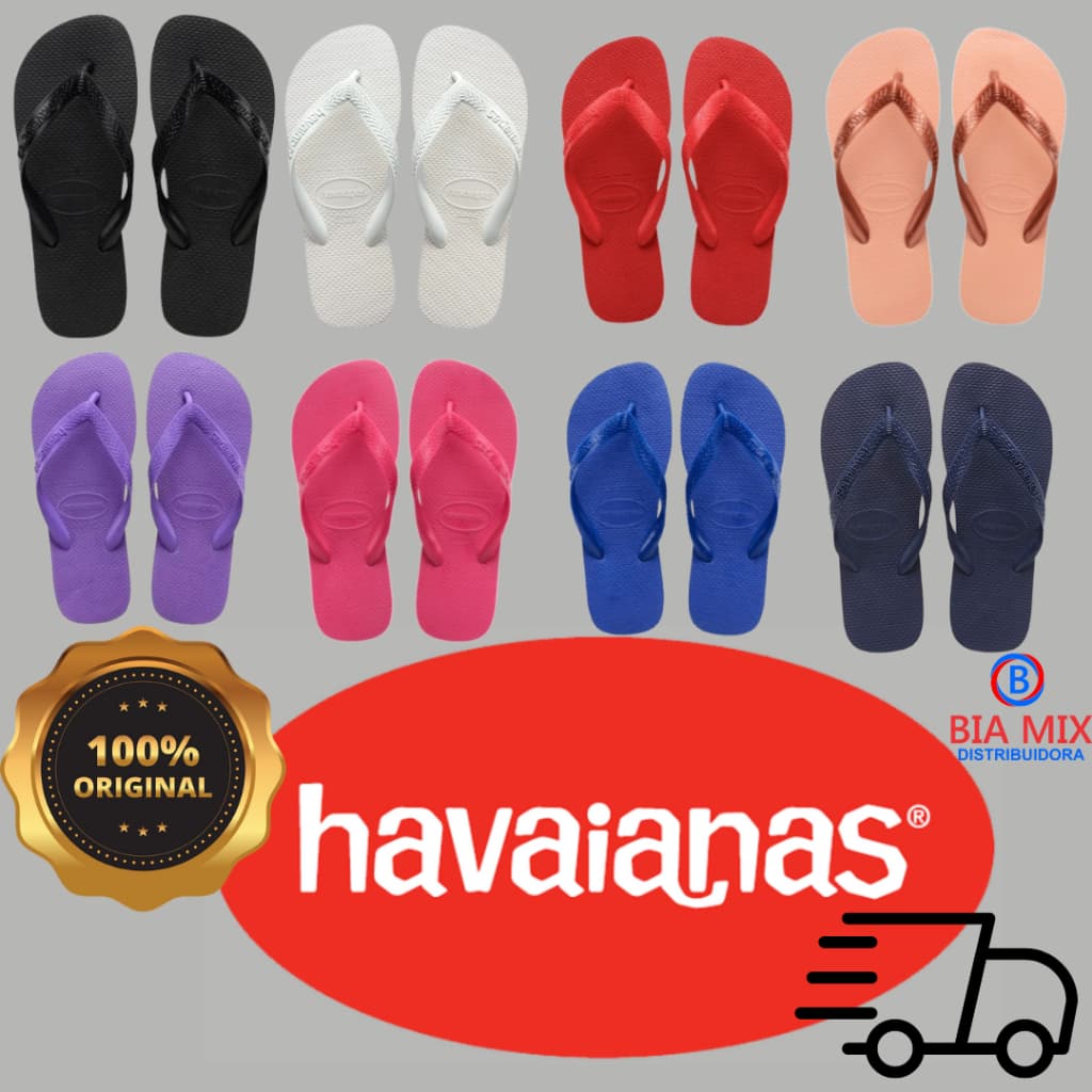 Chinelo Havaianas Feminino Masculino Original Lançamento Cores Promoção Sandália dedo Unissex Top.
